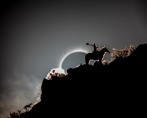 "A Cowgirl, Her Dog, and Eclipse"