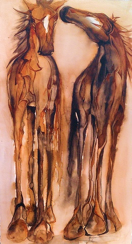"Two Painted Horses"