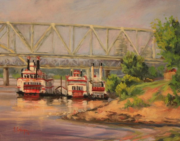 Riverboats on the Ohio River