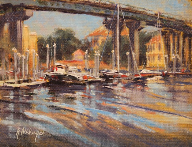 Harbor boats near Brooks Bridge, Ft. Walton Beach, FL