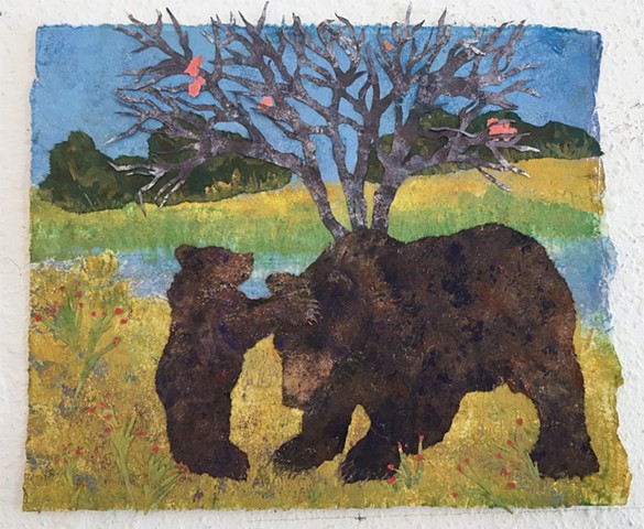 "Grizzly Mother and Cub"
