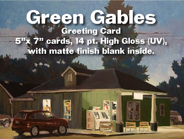 Green Gables, individual greeting card