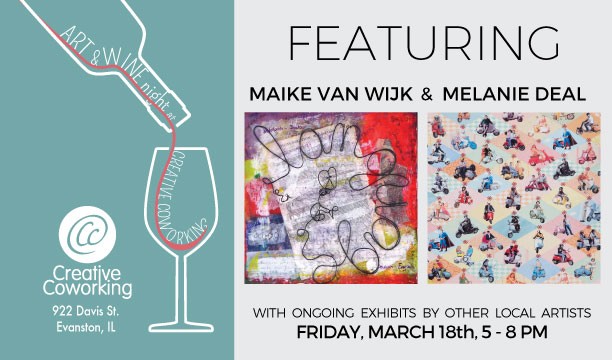March 2016: Art & Wine Night at Creative Coworking