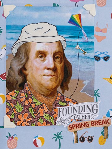 Founding Fathers: Spring Break (detail, Benjamin Franklin)