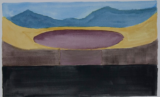 Composition Sketch 3: The Fall at Berkeley Pit