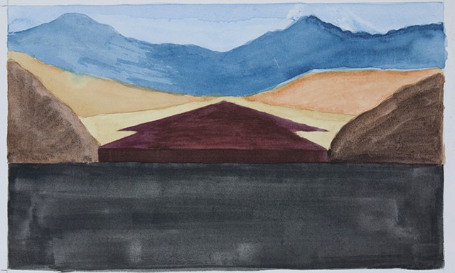 Composition Sketch 2: The Fall at Berkeley Pit