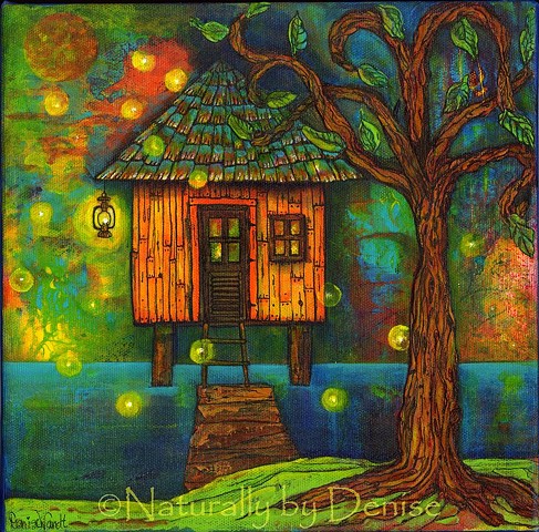 Little house on the Bayou  Original Art Work 