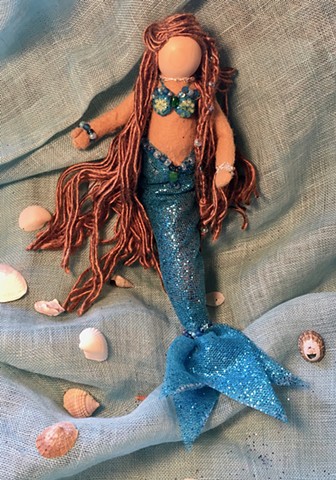 Handmade Mermaid ornament - Jewel