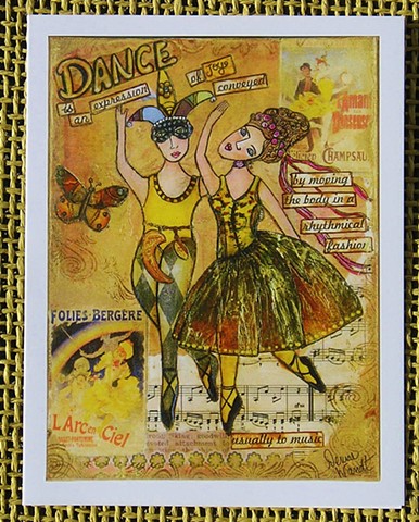 Dance is an Expression of Joy! Blank Art card 