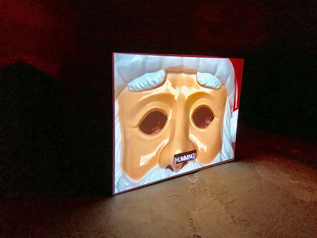 "BANDIT ROLL/CHIMNEY HOLE" @ Atlanta Contemporary

CHIMNEY HOLE 
latex paint on wood with digital projection
2019