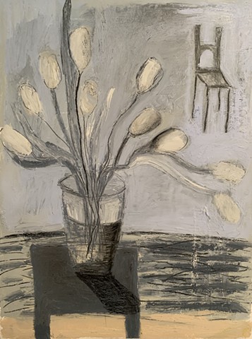 Tulips with Chair