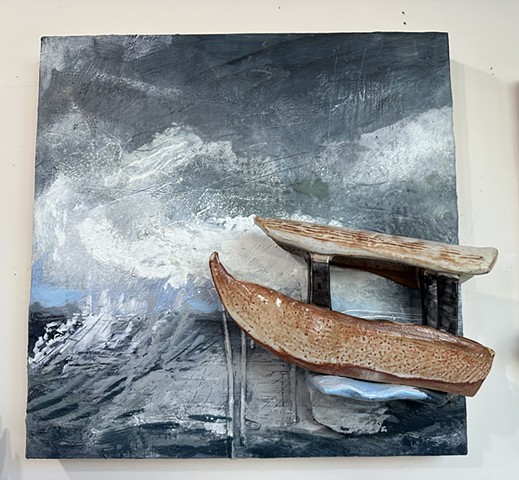Clay Boat in Storm