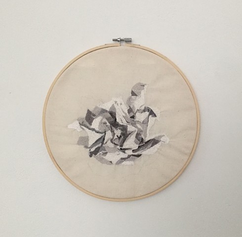 Crumpled Paper Embroidery