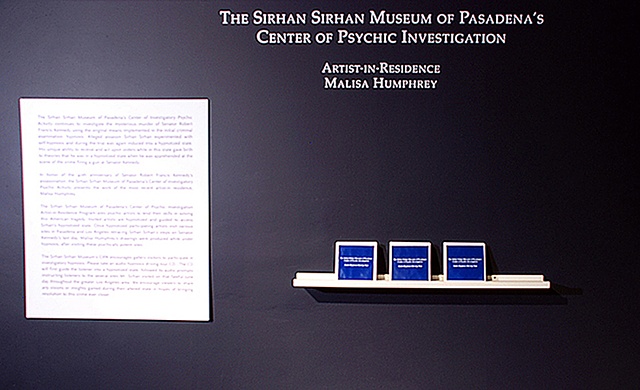 The Sirhan Sirhan Museum of Pasadena's Center of Psychic Investigation (installation entrance.)


