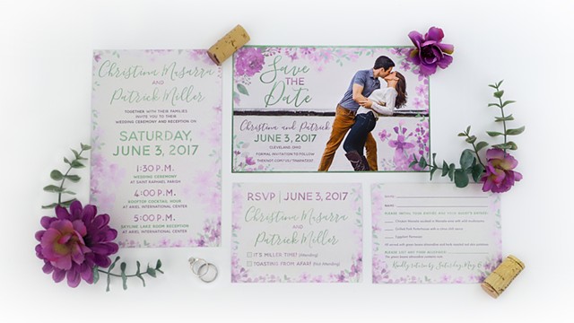 Miller Wedding Invitation and Save the Date