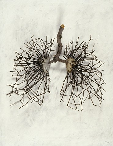 Ian Crawley Art Sculpture Gods Prototype The nature of man "Lungs" by Ian Crawley