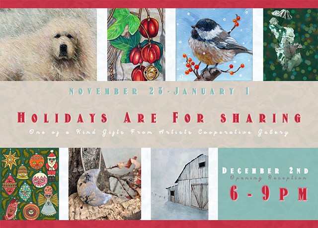 Artists' Cooperative Gallery Holiday Show 2022 Postcard