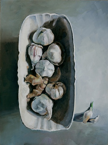 White Bowl with Garlic