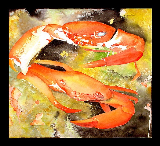 crabs painting by Corbett Sparks