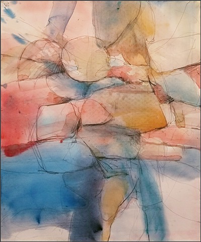 watercolor, abstract, contemporary_art, colorful, nature, fluid, energy, geometric, angular, organic, soft
