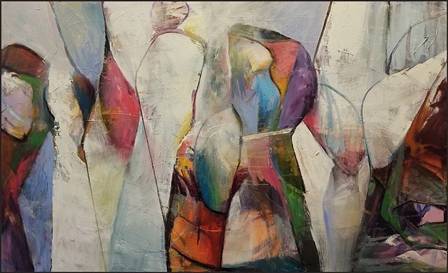 abstract, oil painting, oil on canvas, large painting, colorful