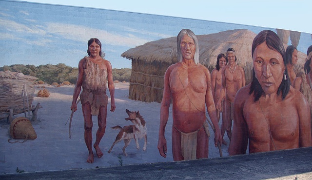 Mural, exterior mural, historical illustration, California