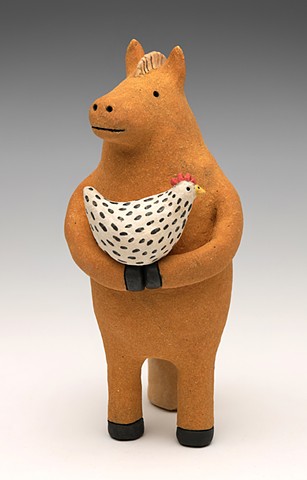 Mohawk Horse with Chicken