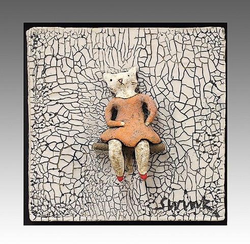 ceramic figure animal bear by Sara Swink Big 400