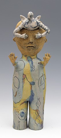 ceramic figure angel by Sara Swink