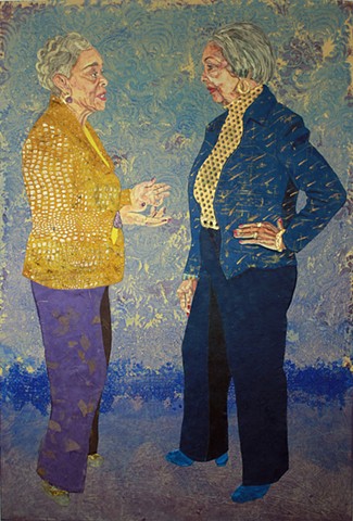 Conversation portrait of Thelma Andrews and Barbara Lawrence.