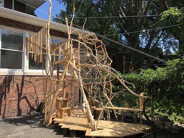 heather brammeier treehouse installation artwork