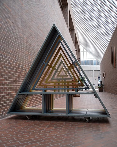 heather brammeier triangle bench south bend museum of art interactive art