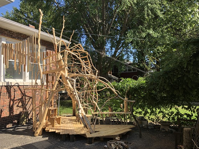 heather brammeier artwork treehouse installation