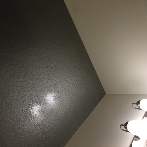 Silver Molten Metallic Silver Ceiling