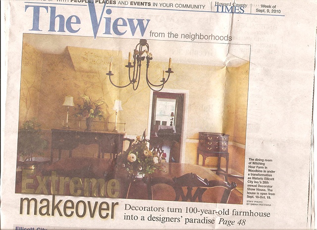 Howard County Time The View front page who house Article