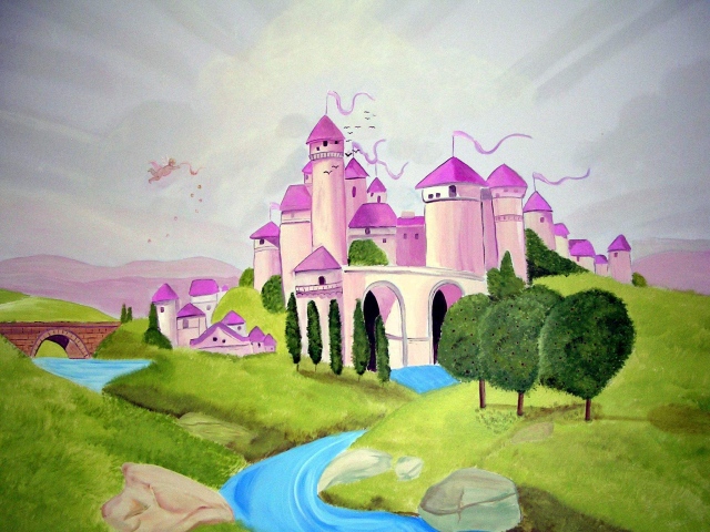 Pink Castle Mural