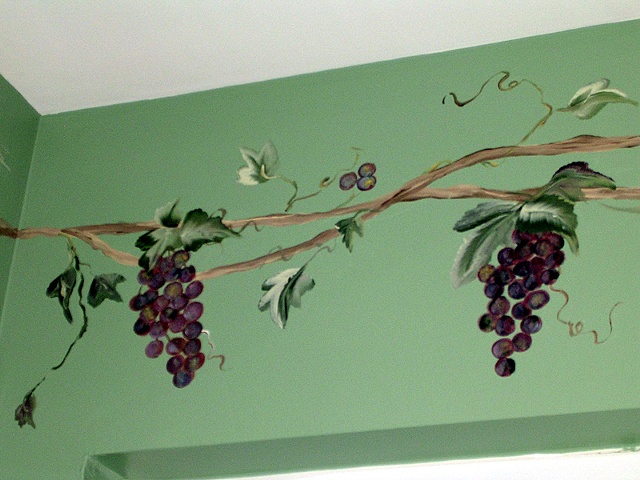 Hand Painted Grapevine