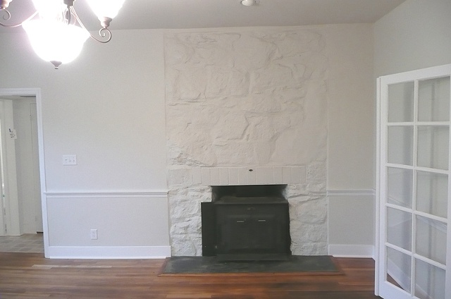 Before Fireplace Wall