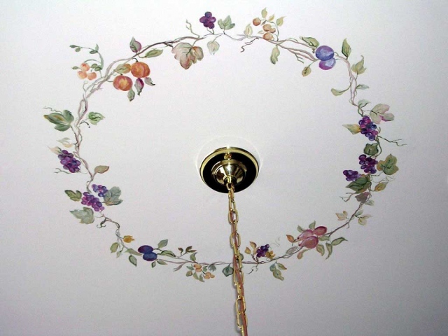 Fruit Decorative Painting on Ceiling