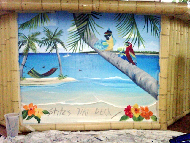 Tiki Hut Mural