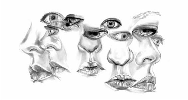 portrait, graphite, mylar, lips, noses, beautiful, girl, motion, drunk, trippy, denver, realism, surreal, surrealism, black and white