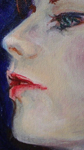 Self Portrait as Circe Figure face Detail