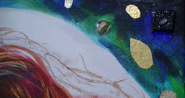 Dear Klimpt:..Danae Reborn, Top Right Corner Detail