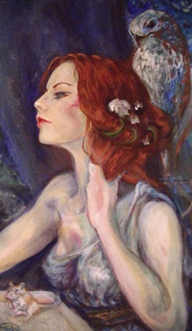 Self Portrait as Circe Figure Detail