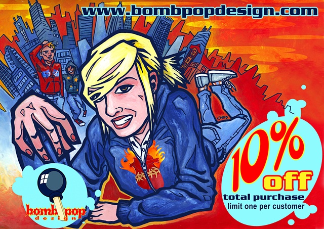 Bombpop Design coupon front