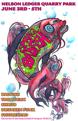 Badfish Nelson Ledges poster art CHOD