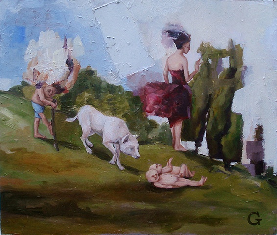 gaby greenlee painting "origins II"