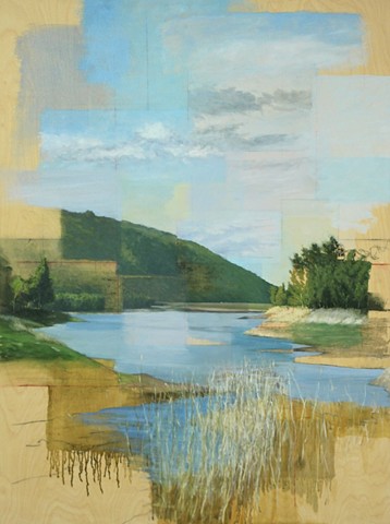 ryan reynolds landscape painting time reservoir oil artist art place-based