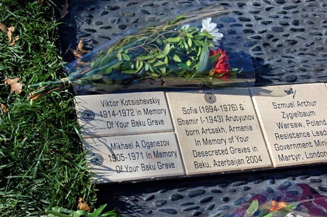 Holocaust and Genocide Memorial Grove at Sonoma State University by Jann Nunn