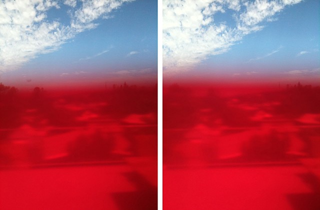 sieve red
photographs mounted on aluminium
2 panels, 25.4 x 20.4 cm ea.